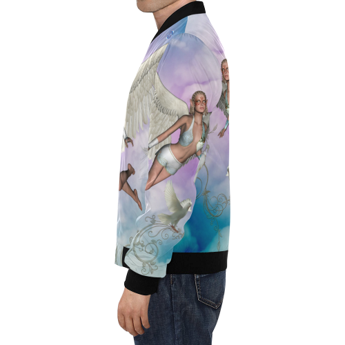 Fairy in the sky All Over Print Bomber Jacket for Men/Large Size (Model H19)