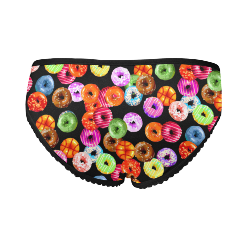 Colorful Yummy DONUTS pattern Women's All Over Print Girl Briefs (Model L14)