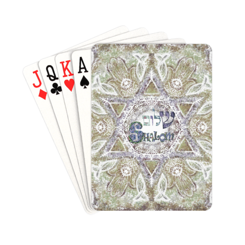 shalom maguen david 3 Playing Cards 2.5"x3.5"