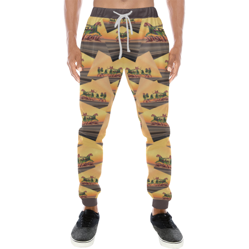 Assyrian Warriors Men's All Over Print Sweatpants (Model L11)