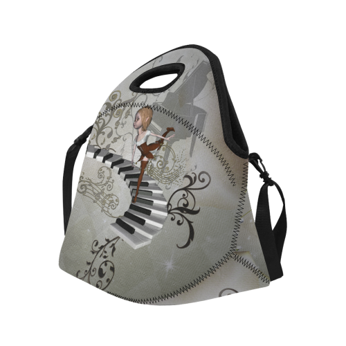 Music, dancing fairy Neoprene Lunch Bag/Large (Model 1669)