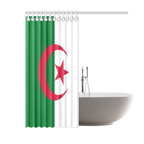 Algeria Flag Shower Curtain 60"x72"