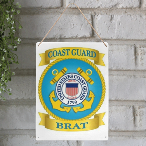 Coast Guard Brat Metal Tin Sign 12"x16"