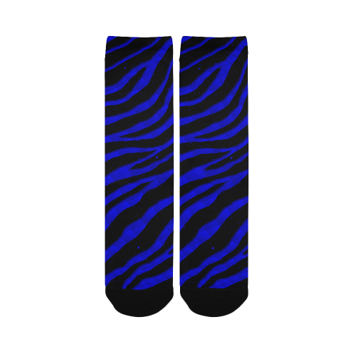 Ripped SpaceTime Stripes - Blue Women's Custom Socks