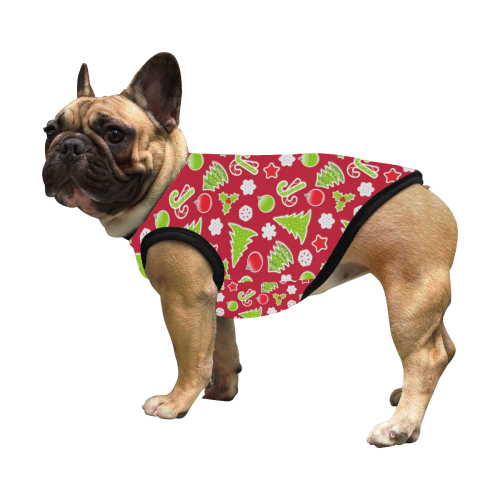 Christmas Mix Pattern All Over Print Pet Tank Top