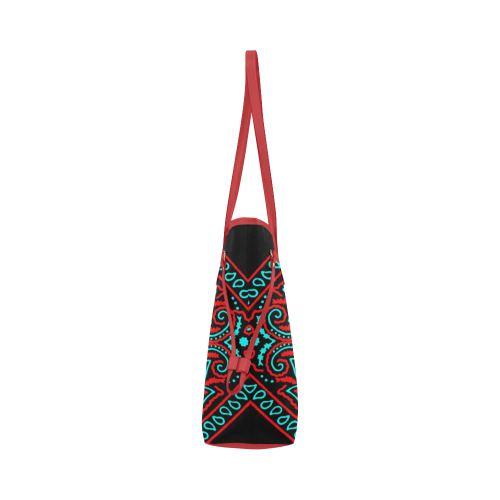 blue and red bandana version 2 Clover Canvas Tote Bag (Model 1661)