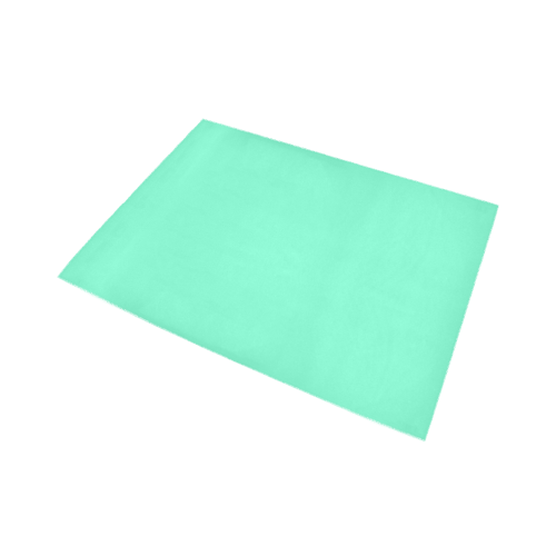 color aquamarine Area Rug7'x5'