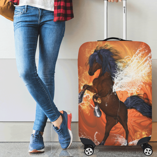 Horse with water wings Luggage Cover/Medium 22"-25"