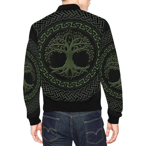 Awesome Celtic Tree Of Life All Over Print Bomber Jacket for Men/Large Size (Model H19)