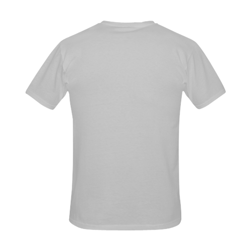 SL: B/Silver Men's T-Shirt in USA Size (Front Printing Only)
