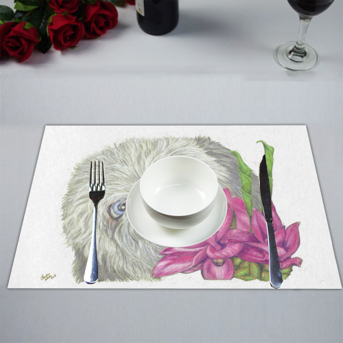 Ginger Surprises -white Placemat 14’’ x 19’’ (Set of 6)
