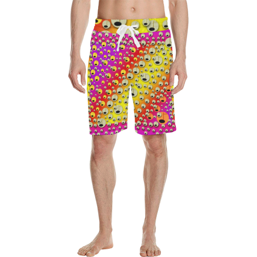 festive music tribute in rainbows Men's All Over Print Casual Shorts (Model L23)