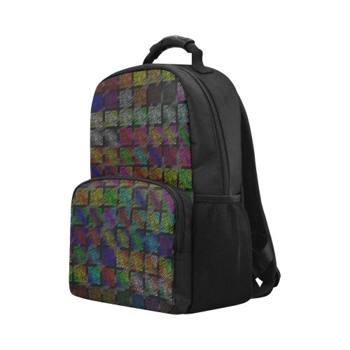 Ripped SpaceTime Stripes Collection Unisex Laptop Backpack (Model 1663)