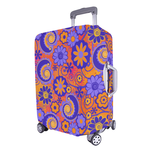 Luggage Cover Fun Flowers Luggage Cover/Large 26"-28"