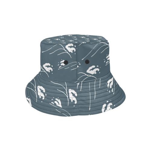 Crashing Waves All Over Print Bucket Hat for Men
