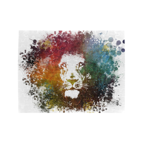 lion jbjart #lion Rectangle Jigsaw Puzzle (Set of 110 Pieces)