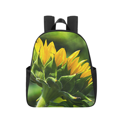 Sunflower New Beginnings Multi-Pocket Fabric Backpack (Model 1684)