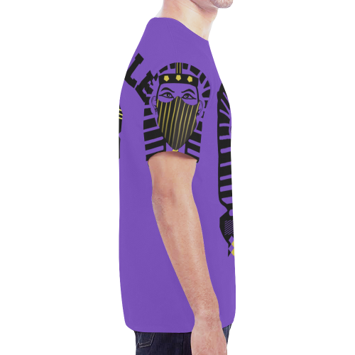 Hip hop version of egypt tee purple New All Over Print T-shirt for Men (Model T45)