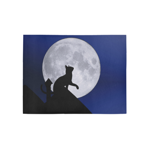 Moon Cat Area Rug 5'3''x4'