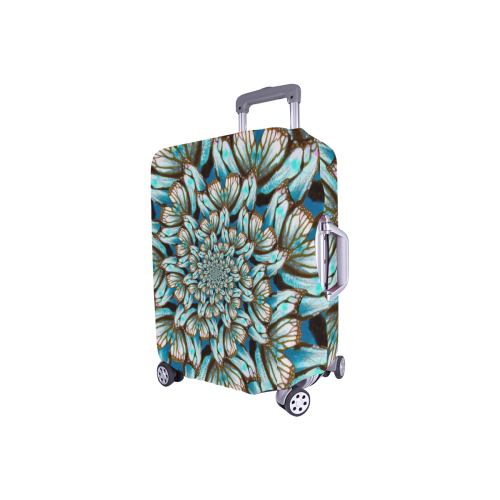 Flower Power Swirls Luggage Cover/Small 18"-21"