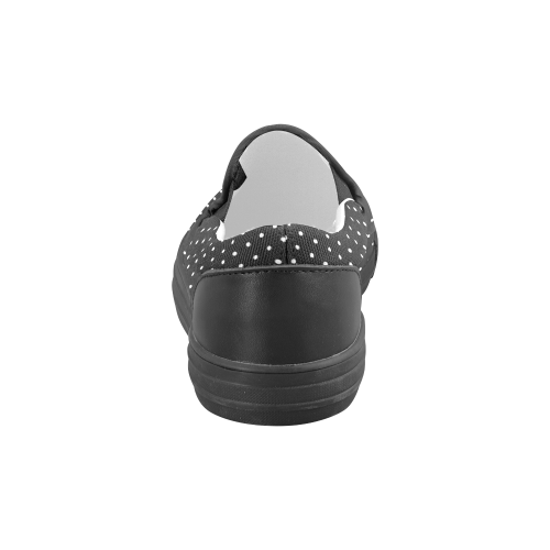 Micro Dot Men's Slip-on Canvas Shoes (Model 019)