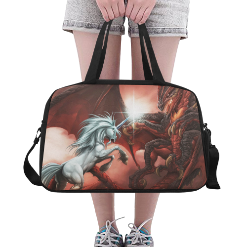 unicorn_vs_dragon Fitness Handbag (Model 1671)