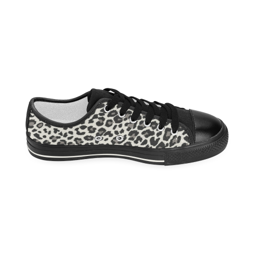 leopard Women's Classic Canvas Shoes (Model 018)