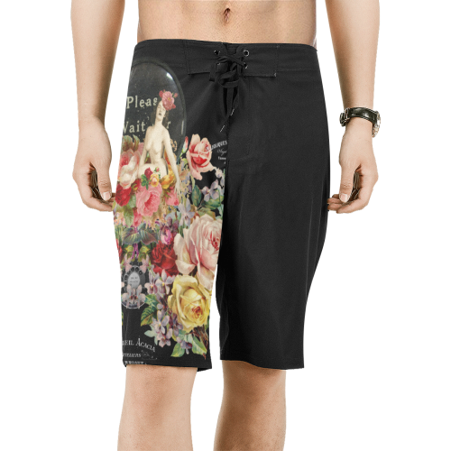 Nuit des Roses Men's All Over Print Board Shorts (Model L16)