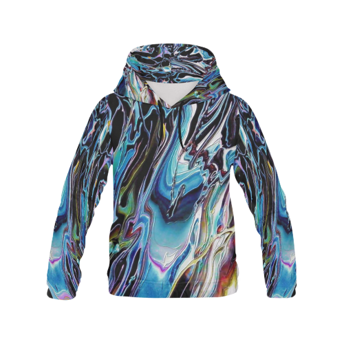 Downhill All Over Print Hoodie for Men/Large Size (USA Size) (Model H13)