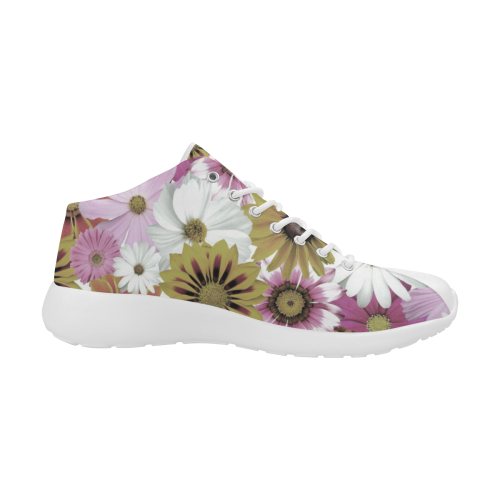 Spring Time Flowers 4 Women's Basketball Training Shoes/Large Size (Model 47502)