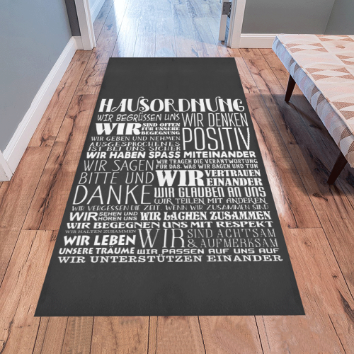 German House Rules - POSITIVE HAUSORDNUNG 2 Area Rug 7'x3'3''