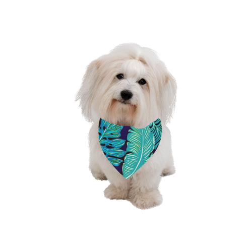 Pretty Leaves 2A by JamColors Pet Dog Bandana/Large Size