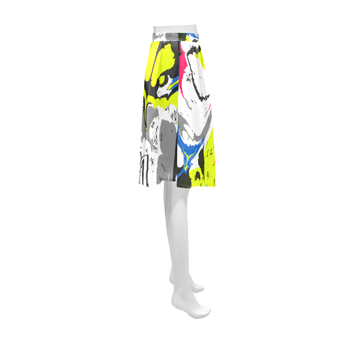 Colorful distorted shapes2 Athena Women's Short Skirt (Model D15)