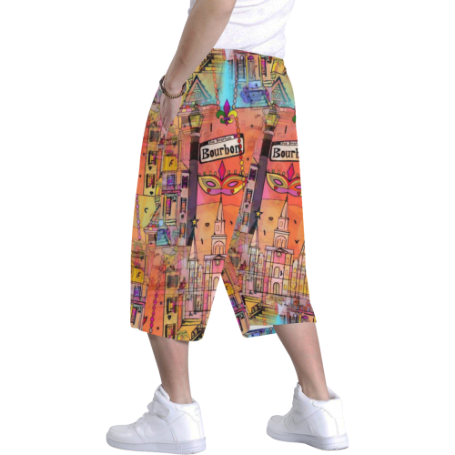 New Orleans by Nico Bielow Men's All Over Print Baggy Shorts (Model L37)