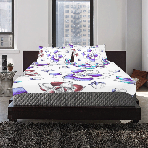 floral n 3-Piece Bedding Set