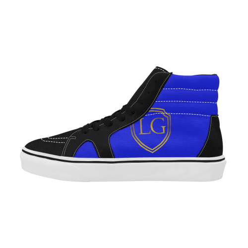 LG only logo Men's High Top Skateboarding Shoes (Model E001-1)