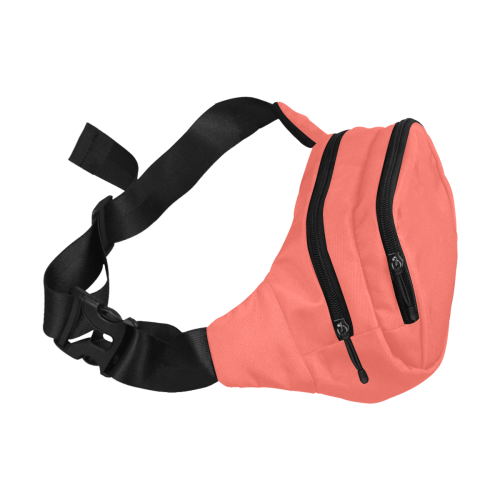 Color Solid Living Coral Fanny Pack/Small (Model 1677)