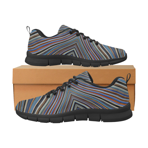 Wild Wavy X Lines 03 Women's Breathable Running Shoes (Model 055)