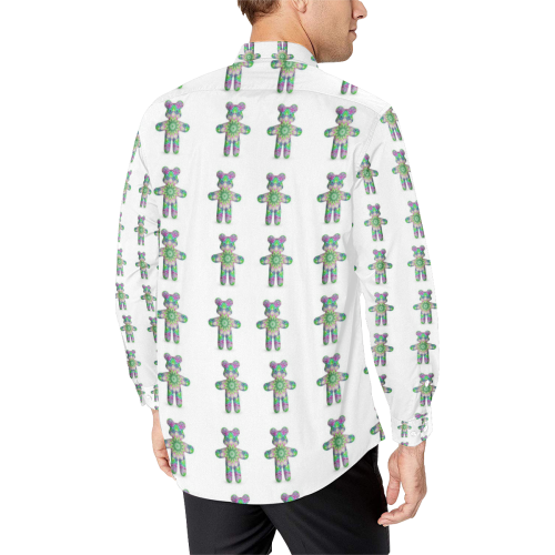 nounours 1c Men's All Over Print Casual Dress Shirt (Model T61)