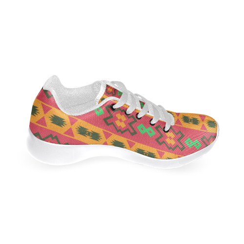 Tribal shapes in retro colors (2) Women’s Running Shoes (Model 020)