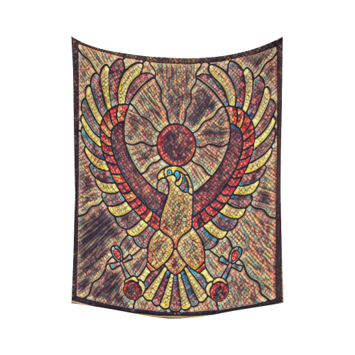 Ancient Egyptian Osiris Temple Art Cotton Linen Wall Tapestry 60"x 80"