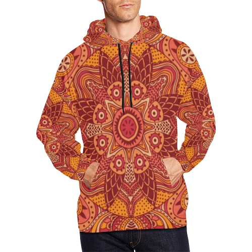 MANDALA SPICE OF LIFE All Over Print Hoodie for Men/Large Size (USA Size) (Model H13)