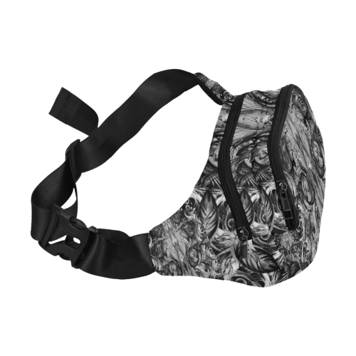 red fish explosion 5 v Fanny Pack/Small (Model 1677)