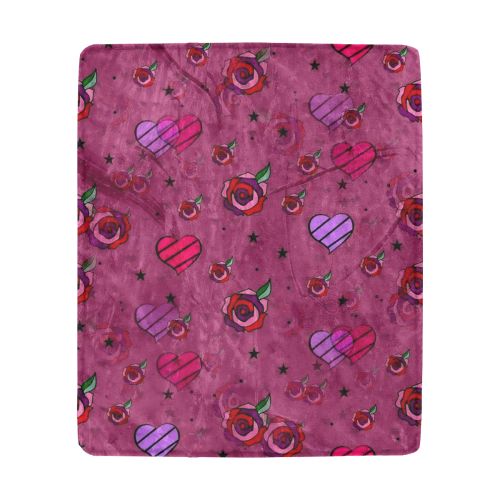 Rose by Popart Lover Ultra-Soft Micro Fleece Blanket 50"x60"
