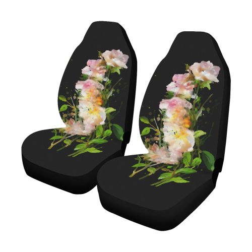Watercolor Blend Roses, floral watercolor Car Seat Covers (Set of 2)