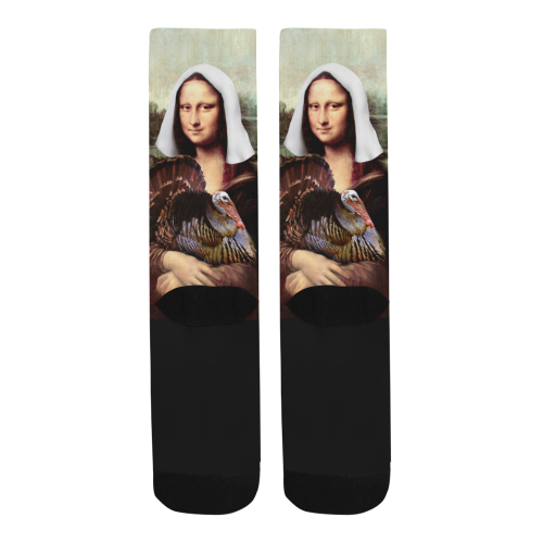 Pilgrim Mona Lisa Thanksgiving Trouser Socks