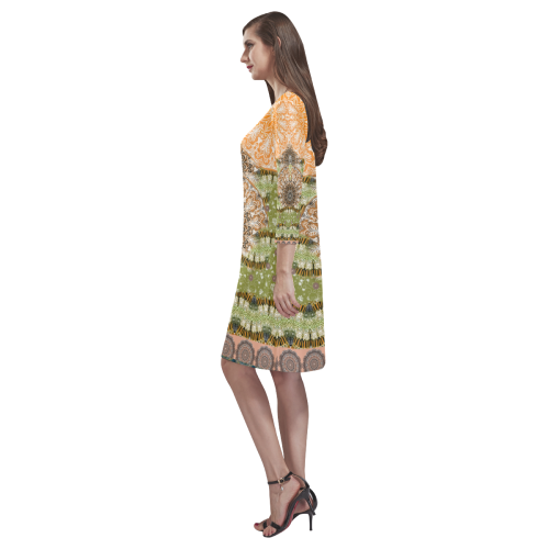 boheme 3 Rhea Loose Round Neck Dress(Model D22)
