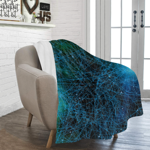 System Network Connection Ultra-Soft Micro Fleece Blanket 50"x60"