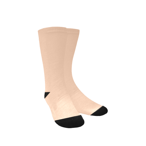color apricot Women's Custom Socks