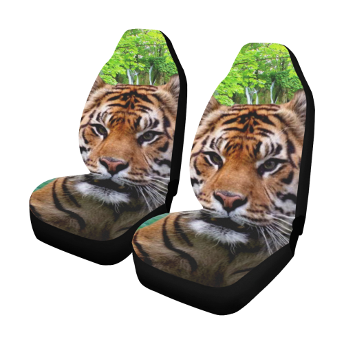 Tiger and Waterfall Car Seat Covers (Set of 2)